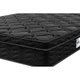 Cama Box Casal Colchão Ortopédico Black + Box 138x188x67 One Face Espuma D33 Preto
