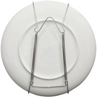 Kit 10 Suportes com Mola Pratos até 30cm Suporte para Prato Decorativo na Parede