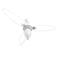 Ventilador de Teto Ventisol Wind 3 Pás Branco / Transparente