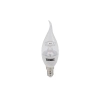 Lâmpada Led Taschibra Vela Bico Torcido 3W Bivolt 2700K Luz Amarela