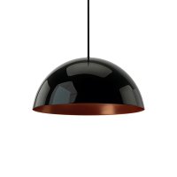 Lustre Pendente Orluce Orbi OR207 Preto Brilho E27 Bivolt