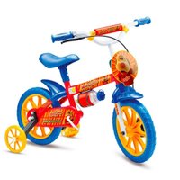 Bicicleta Infantil Aro 12 Colli Xicória Azul Com Vermelho