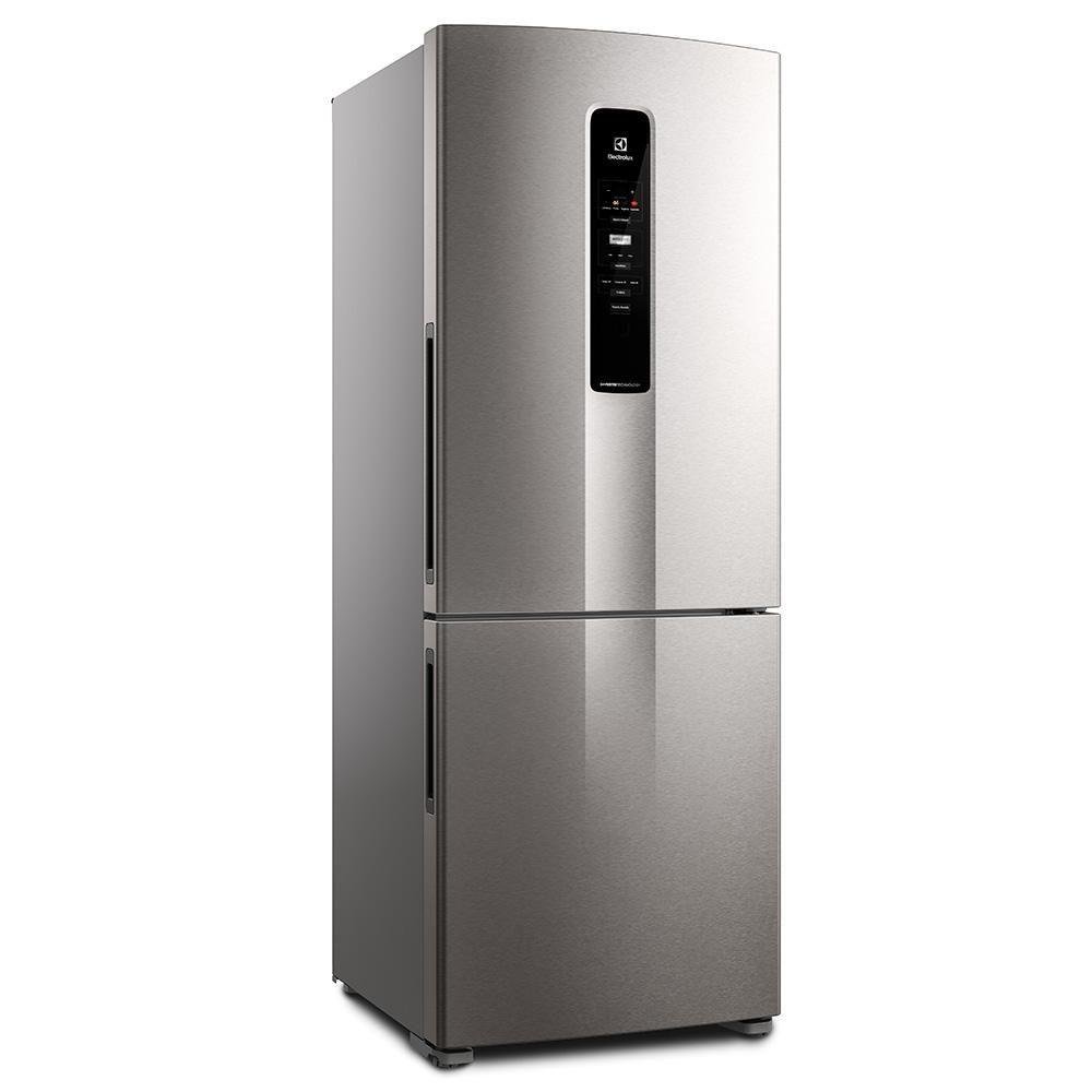 Geladeira/refrigerador 490 Litros 2 Portas Inox Bottom Freezer Efficient - Electrolux - 110v - Ib54s