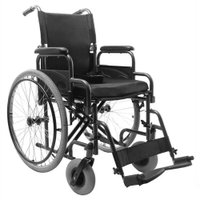 Cadeira De Rodas Aço Dobrável D400 Tamanho 48 Dellamed Preto