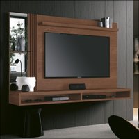Painel Home Paris Para TV até 55 Polegadas Ripado Com Espelho