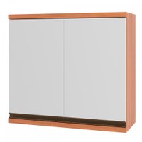 Armário Aéreo Cozinha Macadâmia 2 Portas Freijó/Branco - Telasul