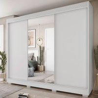 Guarda-Roupa Casal Detroit 3 Portas 3 Gavetas Branco - Fama Móveis
