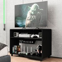 Rack para TV Até 40 Polegadas Max Air 1 Prateleira Preto/Branco 40220427 - Politorno