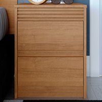 Mesa de Cabeceira Detroit 2 Gavetas Naturale Tx - Fama Móveis