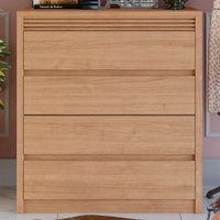 Cômoda Detroit 4 Gavetas Naturale Tx - Fama Móveis