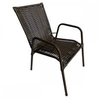 Cadeira para Jardim Tropical Vime Fibra Sintética - Wj Design