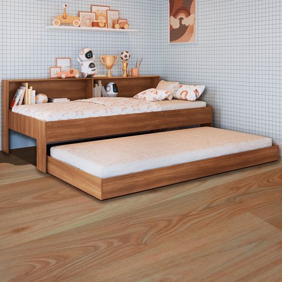 Cama Infantil Bicama San Diego Nogal - Art In Móveis