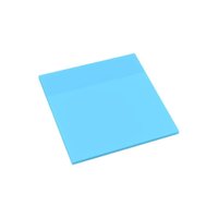 Bloco Adesivo Pet Azul Pastel Transparente 75X75Mm 50Fls - Ei151 Azul