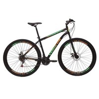 Bicicleta Aro 29 Vellares V40 21 Marchas E Freio A Disco Preto/laranja/verde