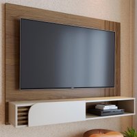 Painel Home Suspenso TV 60 Polegadas Jurere Amendoa Off White CLB