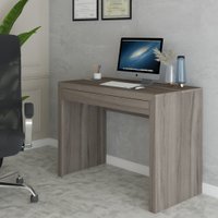 Mesa Escrivaninha 1 Gaveta Home Office Carvalho - Panorama Móveis