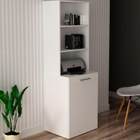 Armario Escrivaninha Multiuso Retratil 5 nicho ME4171 Branco Tecno Mobili