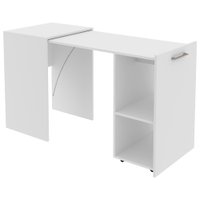 Escrivaninha Multiuso Retratil 2 nicho ME4170 Branco Tecno Mobili