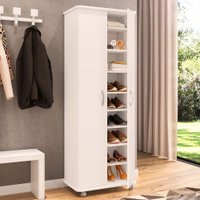 Armário Multiuso Laranjeiras 2 Portas 8 Prateleiras Branco - Panorama Móveis