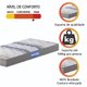 Colchão Solteiro Espuma D33 Guarda Costas Sleep 88x188x14cm Branco / Cinza Probel