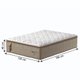 Cama Box Colchão Casal Molas Guarda Costas Max Pillow Top Probel 138x188x78cm Branco / Bege