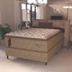 Cama Box Colchão Casal Molas Guarda Costas Max Pillow Top Probel 138x188x78cm Branco / Bege