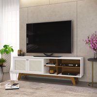 Rack Retro para TV até 60 Polegadas 2 Portas com Telinha Dj Moveis Zara Freijo Off