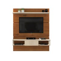 Painel Home para TV até 50 Polegadas com 1 Porta DJ Móveis Voxy Cedro Tx Off White