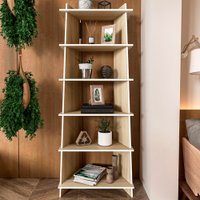 Estante para Livros Jade 6 Prateleiras Legno Salinas - Politorno Marrom
