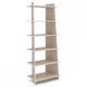 Estante para Livros Jade 6 Prateleiras Legno Salinas - Politorno Marrom