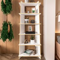 Estante para Livros Jade 6 Prateleiras Branco - Politorno Branco
