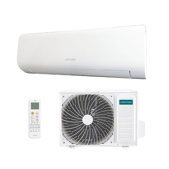 Ar Condicionado Split High Wall Inverter R-32 Fujitsu Airstage Essencial 12000 Btus Q/F 220V Monofásico ASKA12KPBA