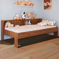 Cama Solteiro San Diego Nogal - Art In Móveis