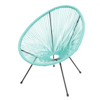 Cadeira para Jardim Acapulco Tiffany Estrutura em Aço e Cordas em Pvc - Or Design