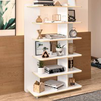 Estante para Livros Lis 6 Prateleiras Branco - Politorno Branco