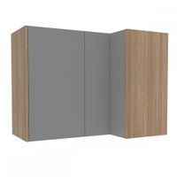 Armário Aéreo Cozinha Campanele 2 Portas 1 Prateleira Castanho/Cinza - Politorno Cinza