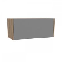 Armário Aéreo Cozinha Campanele 1 Porta Basculante Castanho/Cinza - Politorno Cinza
