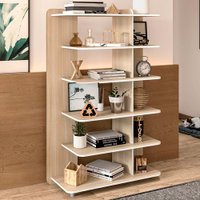 Estante para Livros Lis 6 Prateleiras Legno Salinas - Politorno Marrom
