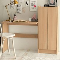 Mesa Escrivaninha Manaus 2 Portas 2 Prateleiras Legno Salinas - Politorno Marrom