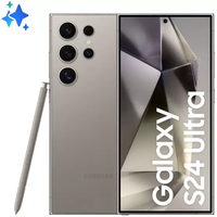 Smartphone Samsung Galaxy S24 Ultra 512GB 5G - Titânio Cinza, com Caneta S Pen, Galaxy AI, Câmera Quadrupla 200MP + Self
