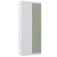 Guarda Roupa de Canto Reto Modulado 90cm 1 Porta Alpes Luciane Móveis