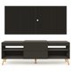 Rack com Painel TV Até 60 Polegadas Milão 1 Porta Preto - Pm