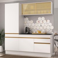 Armário de Cozinha Compacta 3 peças com Rodapé MP2179 Made Multimóveis
