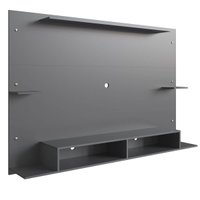 Painel com Nichos para TV Monza Grafite Completa Móveis