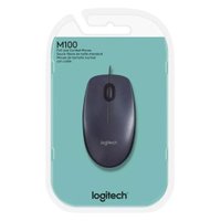 Mouse Logitech Com Fio M100 910-001601 Preto