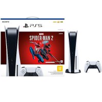 Playstation 5 Standard Edition Branco + Marvels Spider Man 2 + Controle Sem Fio Dualsense Branco Branco