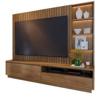 Estante Home Para TV 82 Polegadas Cancun Amendoa CLB