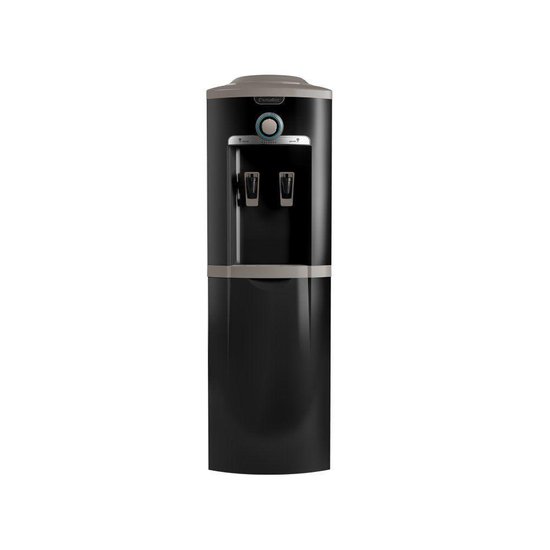 Bebedouro Esmaltec Coluna Natural e Frio Preto e Inox EGC35B 0106000240