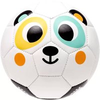 Bola de Futebol para Bebê Pandinha Buba Zoo +12m Estampa Divertida Infantil 13cm