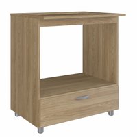 Balcão para Cooktop 5 Bocas e Forno Elétrico Oak